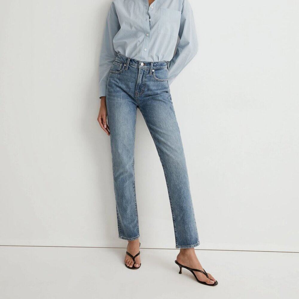 Madewell Perfect Vintage Taper Jeans 32 Heathcote Blue Wash
